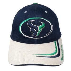 Mavericks Strapback Baseball Cap Blue One Size Adjustable Embroidered Prep Gear